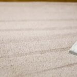 This is a photo of a carpet steam cleaner cleaning a cream carpet works carried out by Beddington Carpet Cleaning